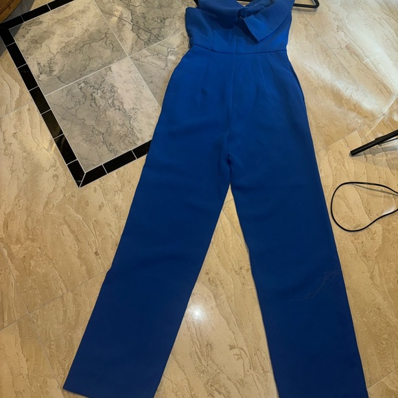Lovers + Friends Danica Off The Shoulder Jumpsuit in Cerulean Blue Women… - Picture 3 of 14